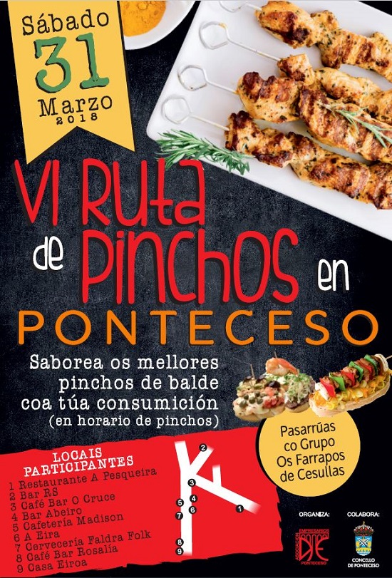 Cartel da VI Ruta de Pinchos