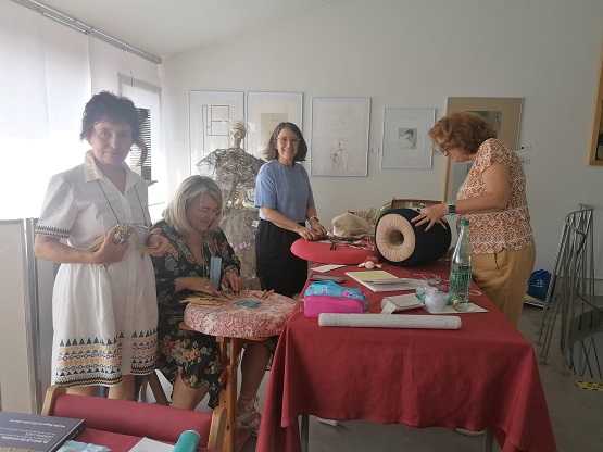 Mariña Regueiro no curso intensivo de encaixe Mariña Regueiro no curso intensivo de encaixe