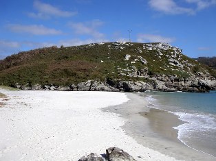 Vista da praia do Osmo